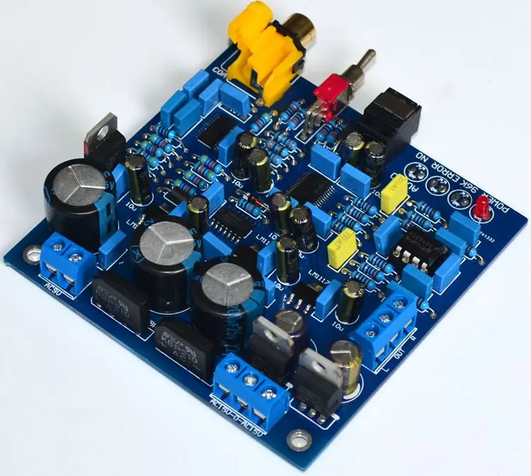 AK4396 CS8416 DAC Digital Decoder 24bit 192khz Optical Fiber Coaxial Signal Input Stereo Audio Analog Output For Amplifier PC TV
AK4396 CS8416 DAC Digital Decoder 24bit 192khz Optical Fiber Coaxial Signal Input Stereo Audio Analog Output For Amplifier PC TV