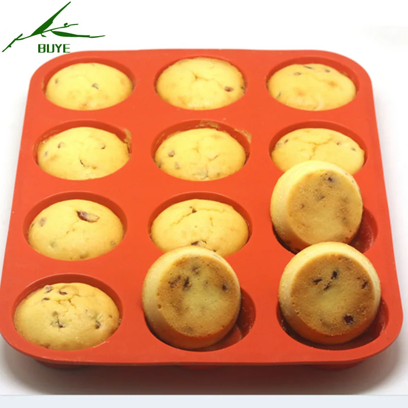 Image 16 Cupcakes Bakeware Silicone Mini Muffin  Biscuit  Cakes Pans Non Stick Tray Bakeware Baking Tools Dessert Chocolates Mold