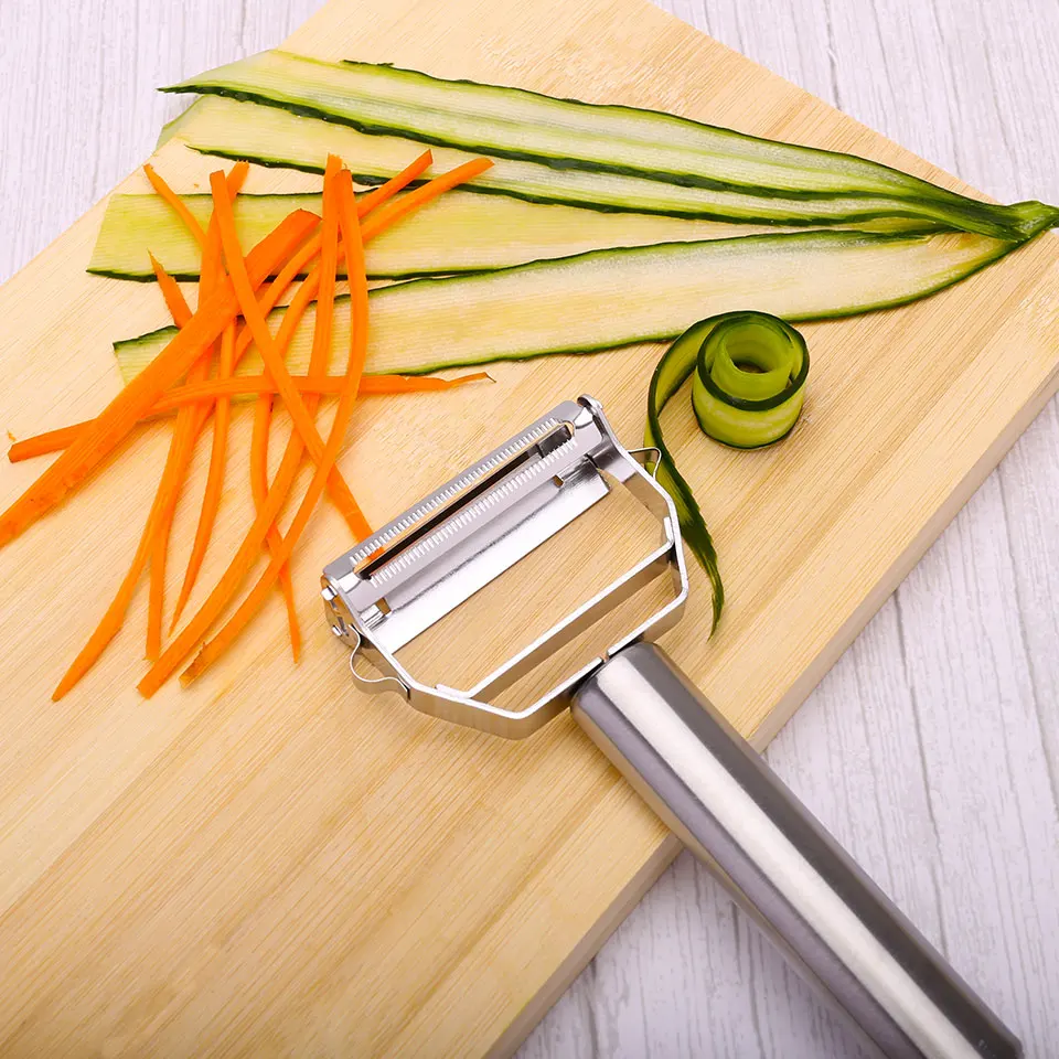 3 In 1 Potato Peeler Stainless Steel Dig Peeling Shred Kitchen Tool Vegetable Fruit Carrot Peeler Graters Double Planing Gadget
3 In 1 Potato Peeler Stainless Steel Dig Peeling Shred Kitchen Tool Vegetable Fruit Carrot Peeler Graters Double Planing Gadget
