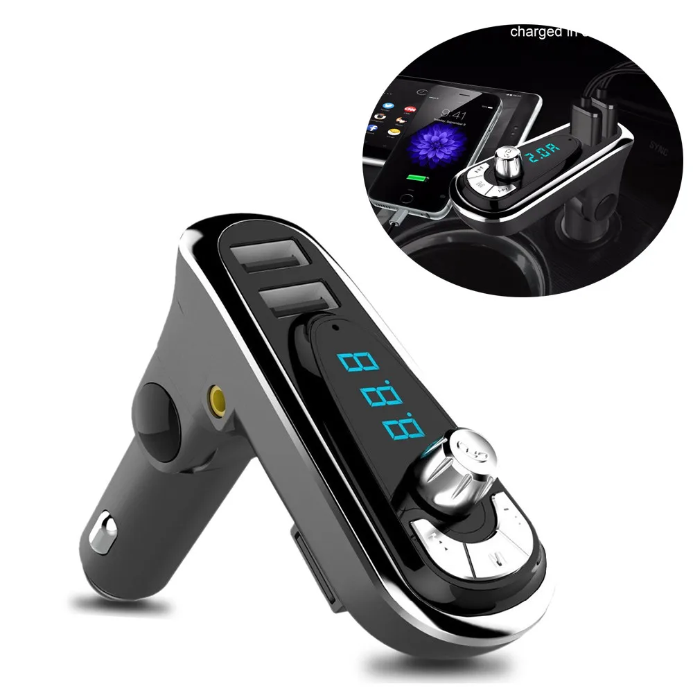 Car Kit Hands-free Wireless Bluetooth FM Transmitter MP3 Player Dual USB Charger Accesorios de coche #YL5
Car Kit Hands-free Wireless Bluetooth FM Transmitter MP3 Player Dual USB Charger Accesorios de coche #YL5