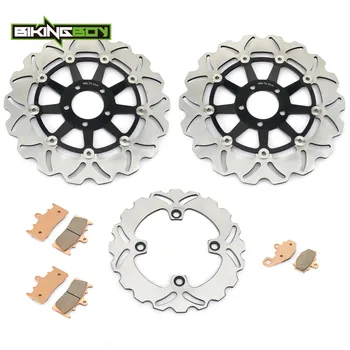 BIKINGBOY For Kawasaki Ninja ZX9R 2000 2001 ZX-9R ZX9-R ZX900C Front Rear Brake Discs Rotors Disks + Pads Motorcycle Full Set
BIKINGBOY For Kawasaki Ninja ZX9R 2000 2001 ZX-9R ZX9-R ZX900C Front Rear Brake Discs Rotors Disks + Pads Motorcycle Full Set