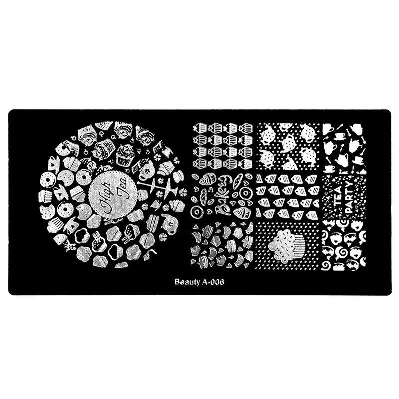 1Pc Nail Art Stamp Stamping Image Plate Baking High Tea Party Nail Design Template Manicure Stencil Tools Beauty A-006
1Pc Nail Art Stamp Stamping Image Plate Baking High Tea Party Nail Design Template Manicure Stencil Tools Beauty A-006