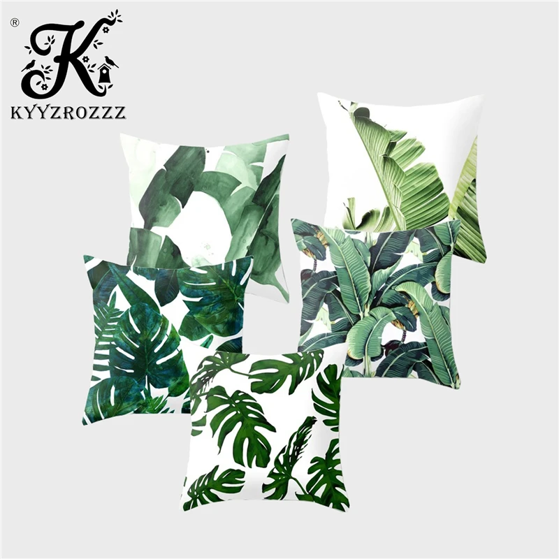 Tropical Plant Polyester Cotton Cushion Cover Leaf Printed Sofa Car Home Decoration Pillowcase Cojines Decorativos Para Sof45*45
Tropical Plant Polyester Cotton Cushion Cover Leaf Printed Sofa Car Home Decoration Pillowcase Cojines Decorativos Para Sof45*45