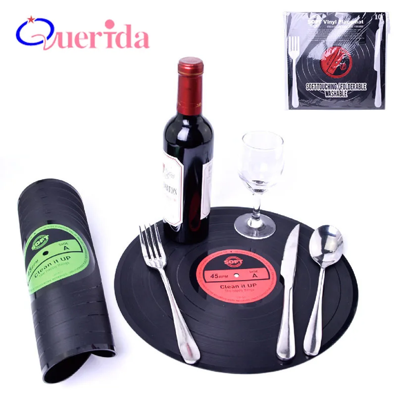Creatieve Retro round CD Record Dining Onderzetters Pad Silica Heat Insulation Anti-Slip Mat Tafel Eetkamer Decoratie Placemat
Creatieve Retro round CD Record Dining Onderzetters Pad Silica Heat Insulation Anti-Slip Mat Tafel Eetkamer Decoratie Placemat