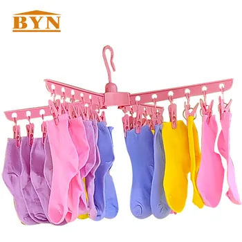 BYN Pink Multifunction Folding Plastic Socks Hanger Underwear Bra Drying Racks Hooks Portable Towel Cloth Hanger Clips DQ1002-1
BYN Pink Multifunction Folding Plastic Socks Hanger Underwear Bra Drying Racks Hooks Portable Towel Cloth Hanger Clips DQ1002-1