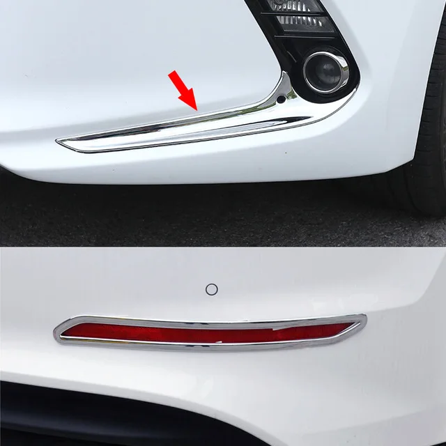 For Hyundai Elantra 2016 2017 chrome front fog lights cover rear foglights trim Exterior decoration part Car-Styling accessory
For Hyundai Elantra 2016 2017 chrome front fog lights cover rear foglights trim Exterior decoration part Car-Styling accessory