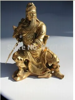 New China beautifully renovated old antique collectibles folk brass statue home decoration Knife on the guan gong
New China beautifully renovated old antique collectibles folk brass statue home decoration Knife on the guan gong