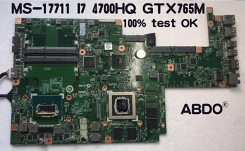 Abdo MS-17711 motherboard CPU 4700HQ gtx765m 2G msi GS70 notebook PC Board 100% test OK
Abdo MS-17711 motherboard CPU 4700HQ gtx765m 2G msi GS70 notebook PC Board 100% test OK