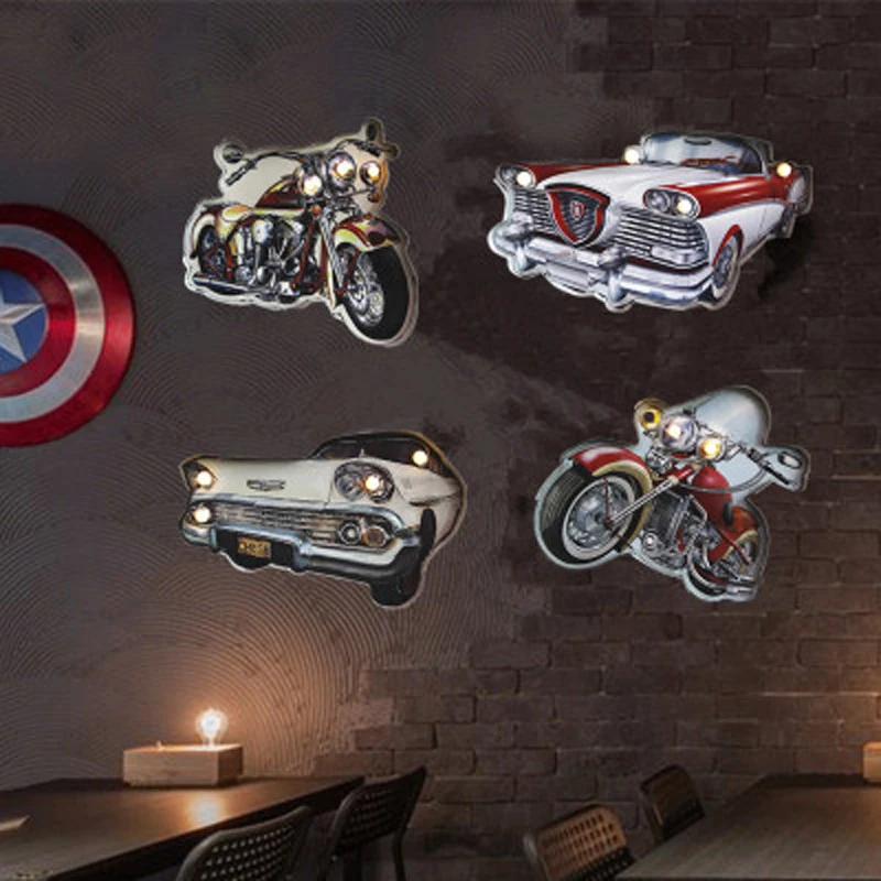 Attic wind retro car head LED light creative wall lamp three-dimensional modeling wall pendant home wrought iron wall decoration
Attic wind retro car head LED light creative wall lamp three-dimensional modeling wall pendant home wrought iron wall decoration