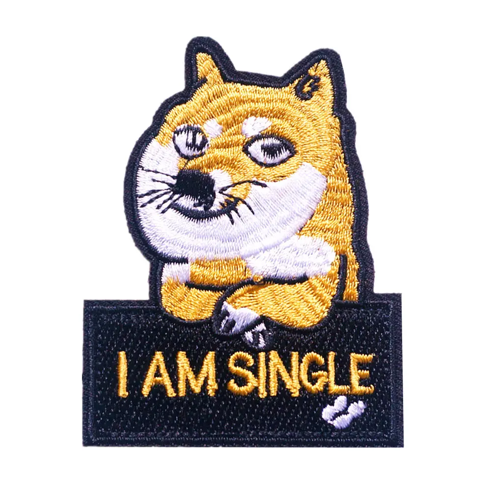 8CM Embroidered Sew Iron On Patch Dog I Am Single Funny Letters Badges For Bag Jeans T Shirt DIY Appliques Craft Decoration
8CM Embroidered Sew Iron On Patch Dog I Am Single Funny Letters Badges For Bag Jeans T Shirt DIY Appliques Craft Decoration