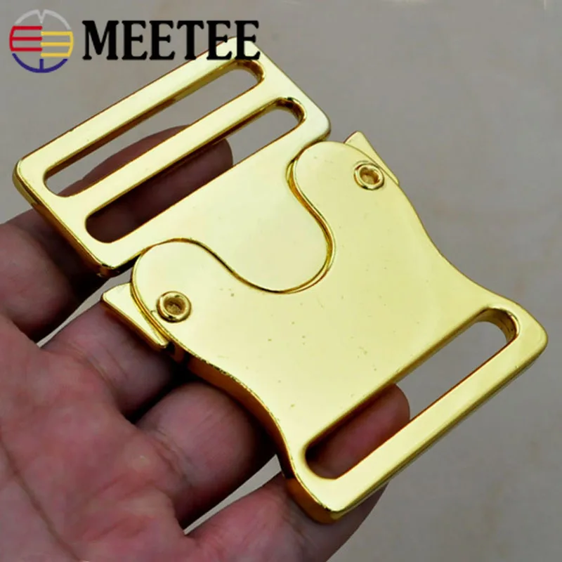 Meetee 1pc/4pcs 50mm Metal Release Buckle for Backpack 39mm Webbing Strap Adjustment Buckle Clasp DIY Luggage Hardware Accessory
Meetee 1pc/4pcs 50mm Metal Release Buckle for Backpack 39mm Webbing Strap Adjustment Buckle Clasp DIY Luggage Hardware Accessory