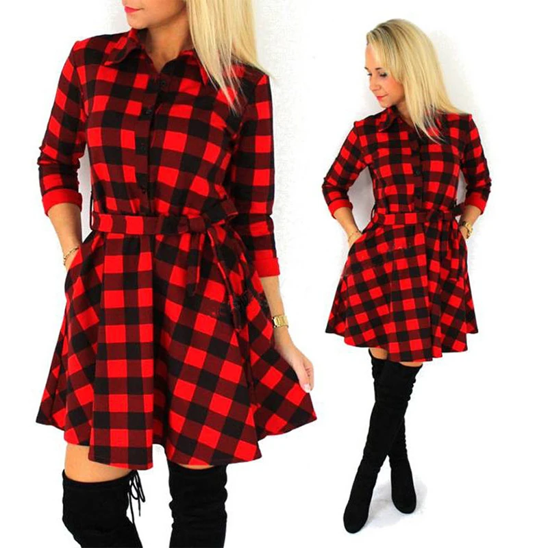 Celebrity Plaid Dresses
