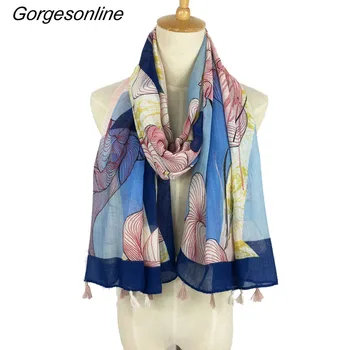 Beautiful New Design Branded Tassel Scarf Shawl Bamboo Cotton Hijab Spring Flower Printed Wraps Long Lady Pashmina stoles
Beautiful New Design Branded Tassel Scarf Shawl Bamboo Cotton Hijab Spring Flower Printed Wraps Long Lady Pashmina stoles