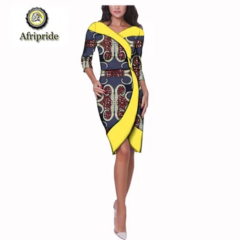 2019 sping casual cotton dress for women AFRIPRIDE Short sleeve ankara print dashiki bazin riche women pencil dress S1825050
2019 sping casual cotton dress for women AFRIPRIDE Short sleeve ankara print dashiki bazin riche women pencil dress S1825050