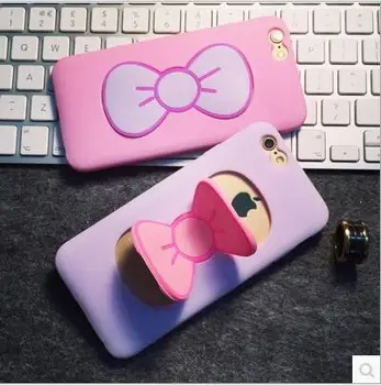 With Holder Phone Case Bow Bracket Butterfly Cartoon Stand Soft silicon Slim Case Cover For iPhone 6 6S 5 5S 6 Plus
With Holder Phone Case Bow Bracket Butterfly Cartoon Stand Soft silicon Slim Case Cover For iPhone 6 6S 5 5S 6 Plus