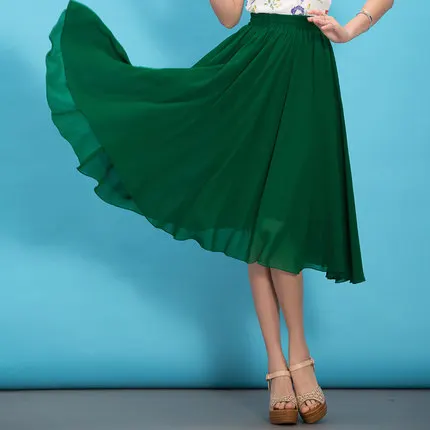 Customize Made Women Casual All Match Plus Size 3XS-10XL High Elastic Waist A Line Pleated Black/White/Green Chiffon Skirt
Customize Made Women Casual All Match Plus Size 3XS-10XL High Elastic Waist A Line Pleated Black/White/Green Chiffon Skirt