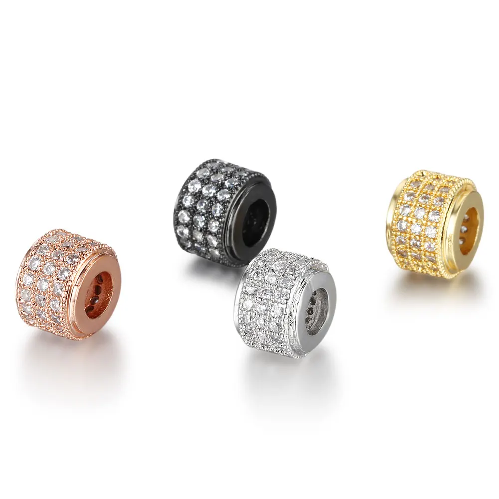 5pcs/lot CZ Basic Spacer zircon Beads Micro Pave Cubic Zirconia DIY Metal Copper Spacer Beads For Men Beaded Bracelets Making
5pcs/lot CZ Basic Spacer zircon Beads Micro Pave Cubic Zirconia DIY Metal Copper Spacer Beads For Men Beaded Bracelets Making