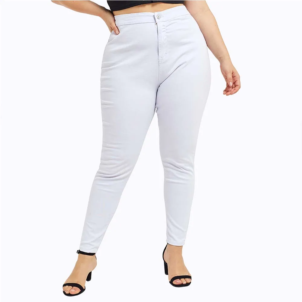 Women Jeans Plus Size Fashion Button High Waist Jeans Streetwear Casual Laides White Skinny Jeans Large Size jean femme 5XL D40
Women Jeans Plus Size Fashion Button High Waist Jeans Streetwear Casual Laides White Skinny Jeans Large Size jean femme 5XL D40