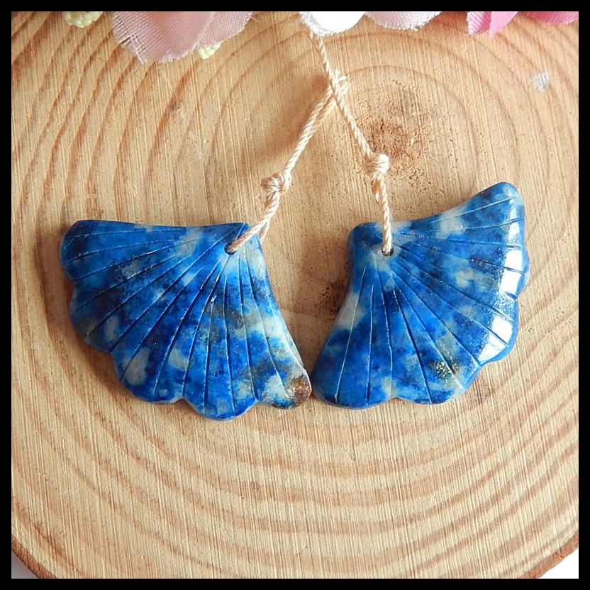 Semi-precious stones Jewelry accessories birthday Christmas gift carved leavds Lapis Lazuli Earrings Beads,25x23x5mm,11.5g
Semi-precious stones Jewelry accessories birthday Christmas gift carved leavds Lapis Lazuli Earrings Beads,25x23x5mm,11.5g