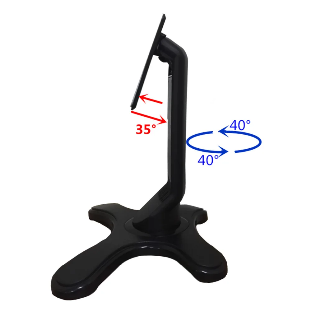 Wearson WS-03X Rotating Base Monitor Stand Tilt Vesa Adjustable Height for 19-24inch LCD Monitor with 75x75 100x100mm Vesa Mount (2)