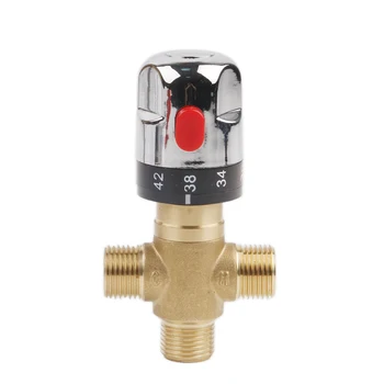 

Shower Faucets Brass Thermostatic Mixing Valve Bathroom Faucet Temperature Mixer Control Thermostatic Valve Home Improve