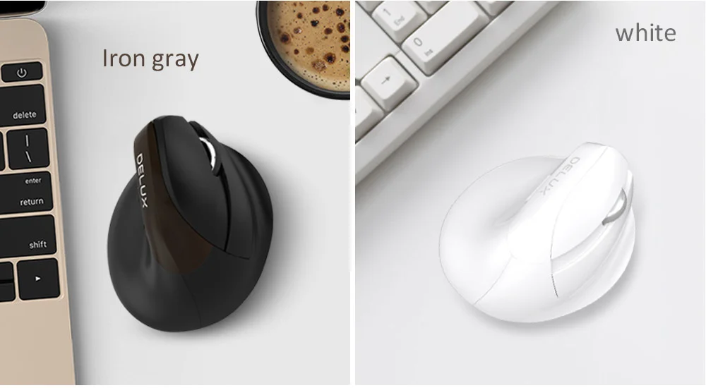 Delux M618 Mini Bluetooth+USB Wireless Mouse Silent Click for Small hand Users & Gamers 17