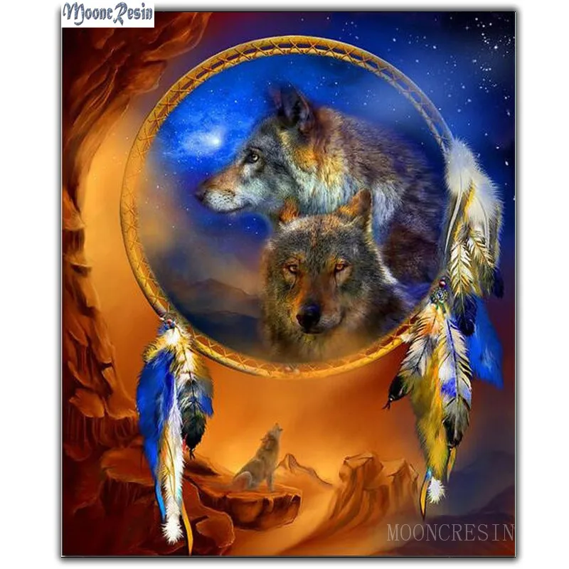 MOONCRESIN Diamond Painting Cross Stitch Wolf Legend Feathers Diy Diamond Mosaic Full Round Diamond Embroidery Decoration Fabric
MOONCRESIN Diamond Painting Cross Stitch Wolf Legend Feathers Diy Diamond Mosaic Full Round Diamond Embroidery Decoration Fabric