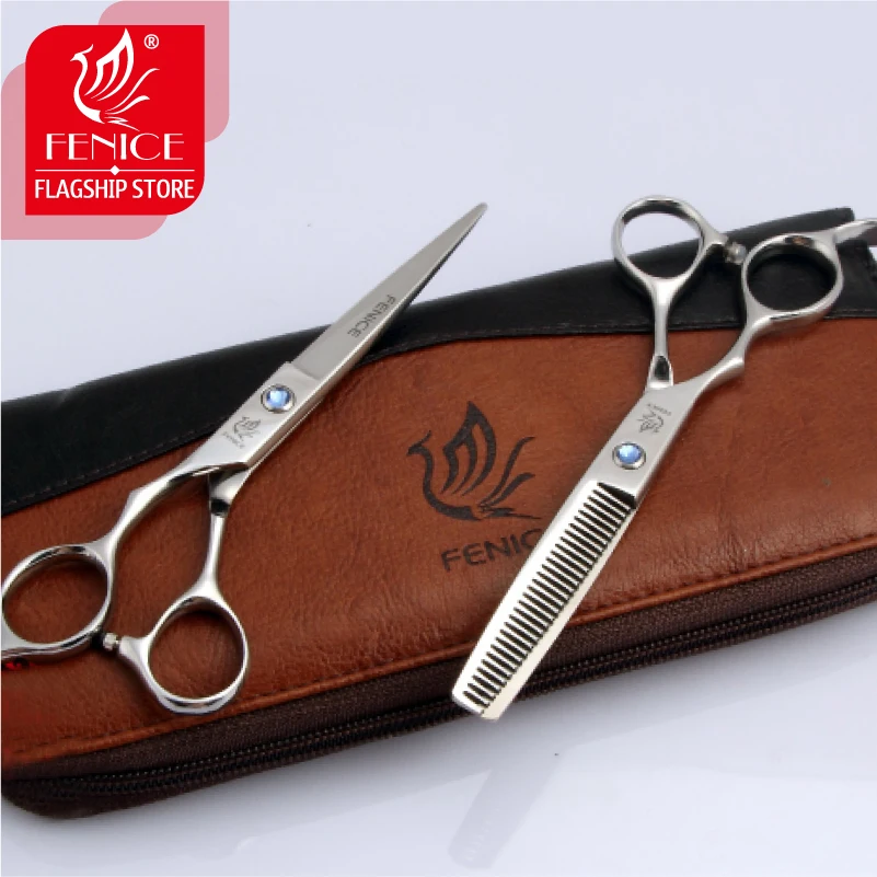 6.0 inch high quality hairdressing scissors set left-handed cutting and thinning shears blue diamond screw
6.0 inch high quality hairdressing scissors set left-handed cutting and thinning shears blue diamond screw