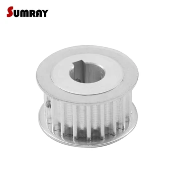 SUMRAY Keyway Timing Pulley 5M 24T 8/10/12/14mm bore keyway diameter 3/4/5mm 16/21mm width Tooth Belt Pulley for 3D Printer
SUMRAY Keyway Timing Pulley 5M 24T 8/10/12/14mm bore keyway diameter 3/4/5mm 16/21mm width Tooth Belt Pulley for 3D Printer