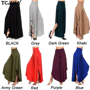 TCJULY Solid High Waist Bottom Irregular Wide Leg Pants Loose Casual Trousers For Women Breathable Streetwear Slim Summer Pants
TCJULY Solid High Waist Bottom Irregular Wide Leg Pants Loose Casual Trousers For Women Breathable Streetwear Slim Summer Pants