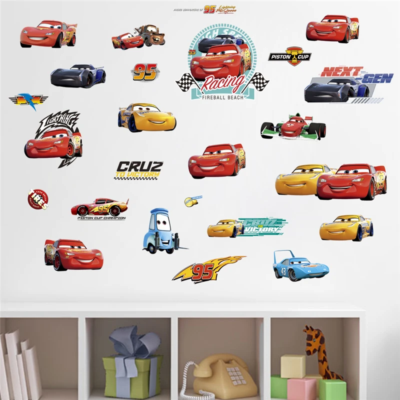 Disney Cars Wall Decals Kids Rooms / 32 Pixar Cars Wall Stickers Ideas