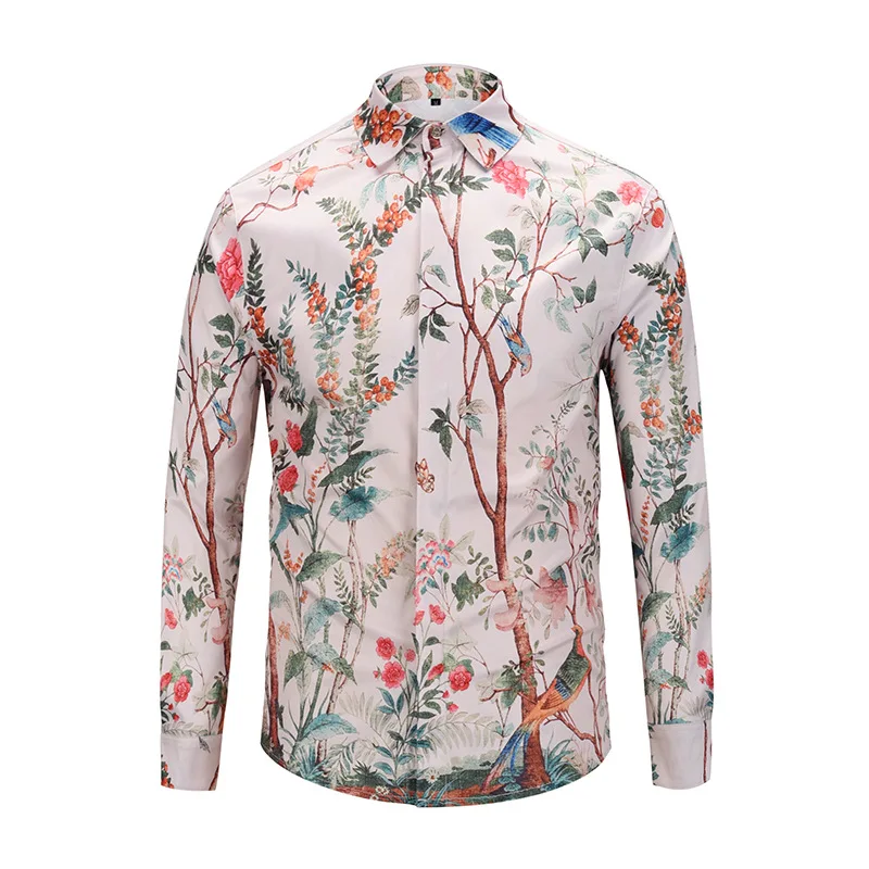 2019 New Arrival Men Casual Shirts Fashion Flower Design 3D Printed Slim Englnd Style Long Sleeve Covered Button M to XXL
2019 New Arrival Men Casual Shirts Fashion Flower Design 3D Printed Slim Englnd Style Long Sleeve Covered Button M to XXL