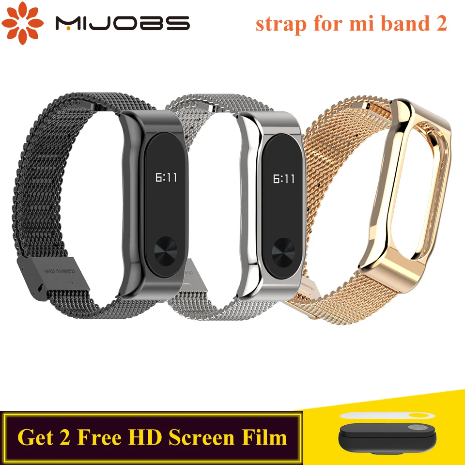 Mijobs Mi Band 2 Strap Metal Wrist strap Stainless Steel Bracelet for Xiaomi mi band 2 Strap Smart Watch Band Mi Band 2 Strap
Mijobs Mi Band 2 Strap Metal Wrist strap Stainless Steel Bracelet for Xiaomi mi band 2 Strap Smart Watch Band Mi Band 2 Strap