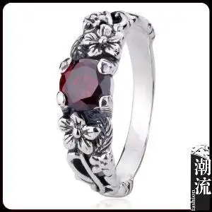 beier imported from Thailand Thai silver jewelry wholesale retro couple rings 925 sterling cherry diamond ring | Украшения и