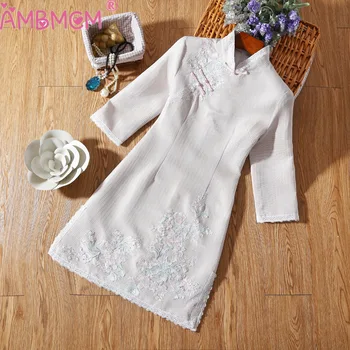 2019 Fashion Women Dresses New Walking Mesh Embroidered Retro Collar Word Buckle Improved Version Dress Maxi Dress Club Dress
2019 Fashion Women Dresses New Walking Mesh Embroidered Retro Collar Word Buckle Improved Version Dress Maxi Dress Club Dress