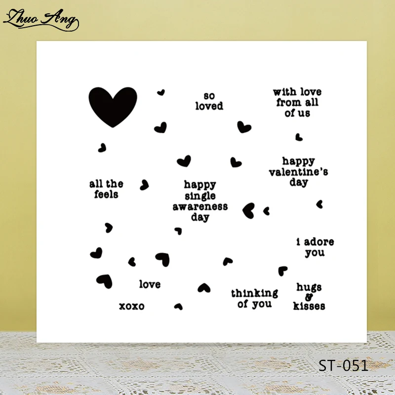 ZhuoAng Beautiful heart shape Clear Stamp/Seal for DIY Scrapbooking/Photo Album Decorative Card Making Clear Stamps
ZhuoAng Beautiful heart shape Clear Stamp/Seal for DIY Scrapbooking/Photo Album Decorative Card Making Clear Stamps