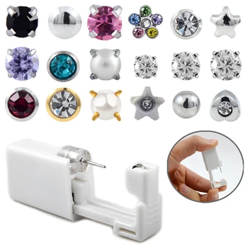 Disposable Sterile Safety Nose Ear Piercing Unit Cartilage Tragus Helix Piercing Gun Tool Kit Build In Ear Studs Earring Jewelry
Disposable Sterile Safety Nose Ear Piercing Unit Cartilage Tragus Helix Piercing Gun Tool Kit Build In Ear Studs Earring Jewelry