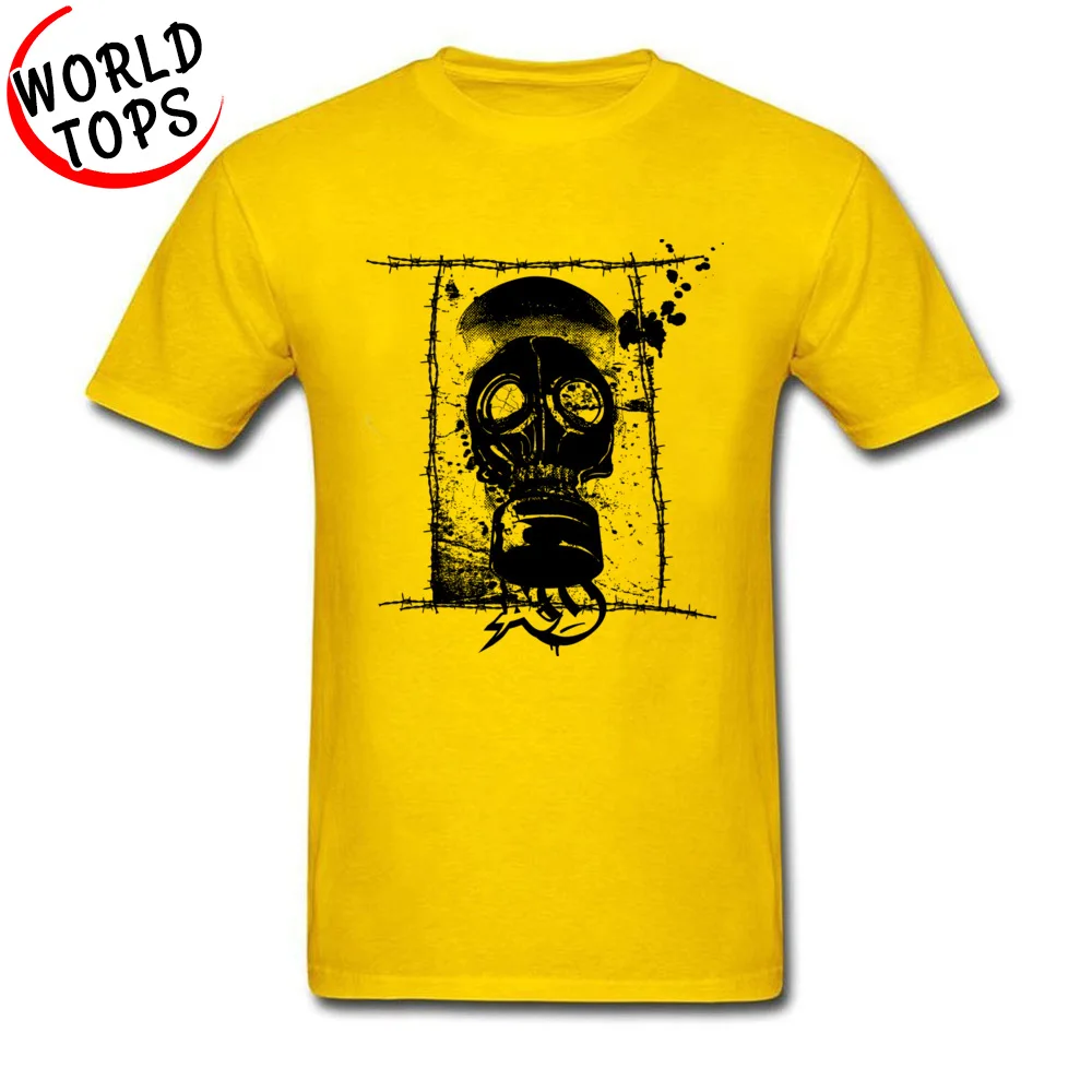 2018 Popular HAZMAT Personalized T-shirts O-Neck Cotton Mens Tops T Shirt Short Sleeve Fall Personalized T-Shirt HAZMAT yellow