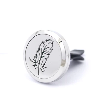 2017 New 30mm Stainless Steel Hollow Feather with Vent Aromatherapy/Essential Oil Diffuser Perfume Locket Clip for Car
2017 New 30mm Stainless Steel Hollow Feather with Vent Aromatherapy/Essential Oil Diffuser Perfume Locket Clip for Car