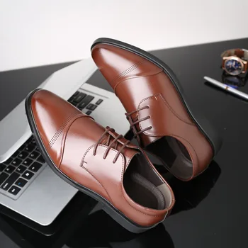 Wenzhou leather shoes men's large size business dress men's shoes creative fashion
Wenzhou leather shoes men's large size business dress men's shoes creative fashion