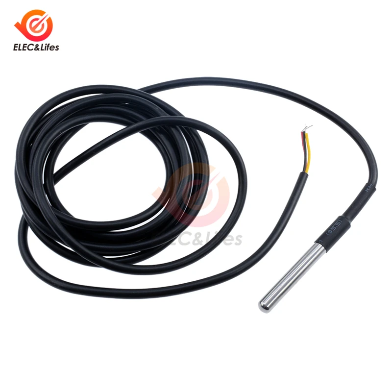 1M 2M 3M DS18B20 10K NTC Temperature Sensor Probe NTC Thermistor Thermal Waterproof probe Cable Stainless Steel Package
1M 2M 3M DS18B20 10K NTC Temperature Sensor Probe NTC Thermistor Thermal Waterproof probe Cable Stainless Steel Package