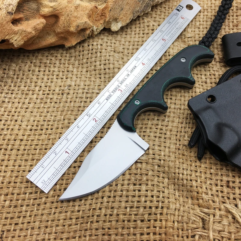 Camping Rescue Neck Knife,9Cr18Mov Blade Micarta Handle Survival Fixed Knives,Tactical Small Knife.
Camping Rescue Neck Knife,9Cr18Mov Blade Micarta Handle Survival Fixed Knives,Tactical Small Knife.