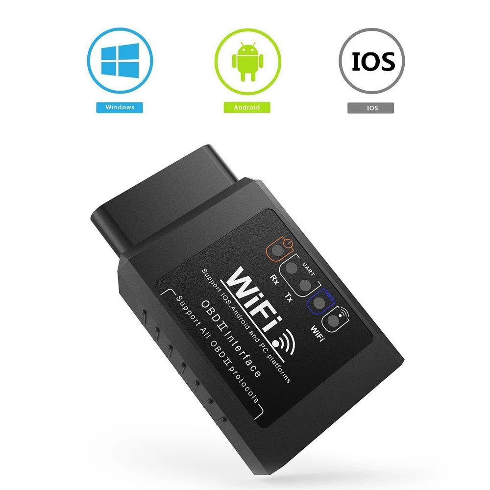 ELM327 V 1.5 OBD2 WIFI Scanner For Android / IOS Car Scan Tool OBD2 ODB II Auto Code Reader Scanner elm 327 Diagnostic Scanner
ELM327 V 1.5 OBD2 WIFI Scanner For Android / IOS Car Scan Tool OBD2 ODB II Auto Code Reader Scanner elm 327 Diagnostic Scanner