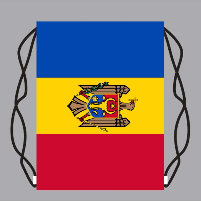Drawstring Backpack Bag with Moldova Flag Small Backpack Printing Customized Logo
Drawstring Backpack Bag with Moldova Flag Small Backpack Printing Customized Logo