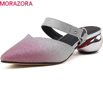 MORAZORA 2020 new arrival women slippers pointed toe summer shoes outside shallow gradient color party wedding shoes mules shoes
MORAZORA 2020 new arrival women slippers pointed toe summer shoes outside shallow gradient color party wedding shoes mules shoes