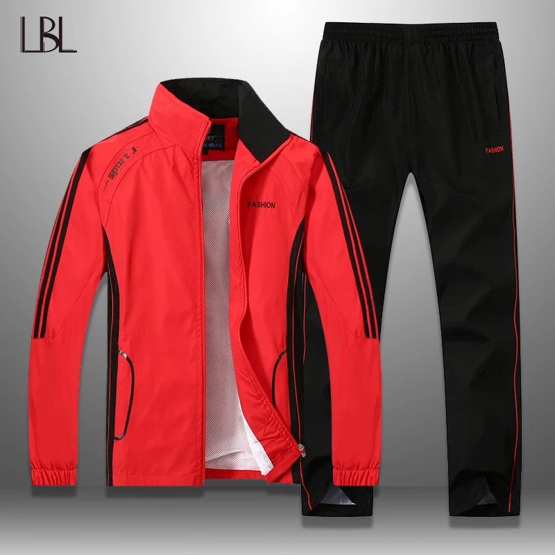 LBL Men Tracksuit Striped Autumn Winter Slim Fit Mens Set Windproof Outwear Jacket Sweatpants Two Piece Set Men's Sportswear 5XL
LBL Men Tracksuit Striped Autumn Winter Slim Fit Mens Set Windproof Outwear Jacket Sweatpants Two Piece Set Men's Sportswear 5XL