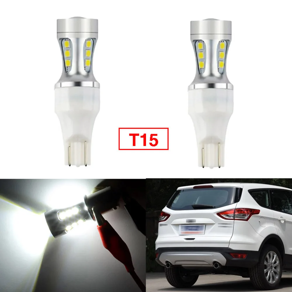 Ownsun 2 шт. без ошибок светодиодный задний фонарь T15 для Ford Kuga 2015 | Автомобили и