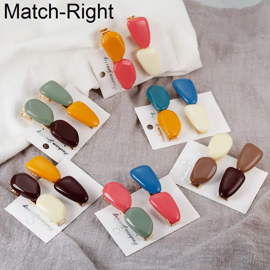 Match-Right 2PCS Hair Clip Pin Styling Ornaments Crab Acrylic Bobby Hairpin Hair Jewelry Barrette Tiara Trombone NR179
Match-Right 2PCS Hair Clip Pin Styling Ornaments Crab Acrylic Bobby Hairpin Hair Jewelry Barrette Tiara Trombone NR179