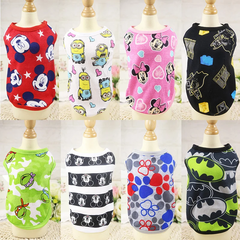 Cartoon Pet Dog Clothes Spring/Summer Puppy Soft Cotton T shirt Vest Clothes for Small Dogs Teddy Apparel Coat XS-XXL
Cartoon Pet Dog Clothes Spring/Summer Puppy Soft Cotton T shirt Vest Clothes for Small Dogs Teddy Apparel Coat XS-XXL