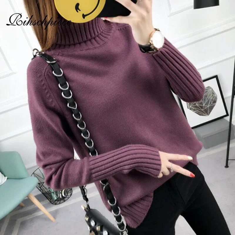 Rihschpiece Winter Turtleneck Sweater Women Jersey Knitted Women Sweaters and Pullovers Jumper White Oversize Sweater RZF1517 
Rihschpiece Winter Turtleneck Sweater Women Jersey Knitted Women Sweaters and Pullovers Jumper White Oversize Sweater RZF1517